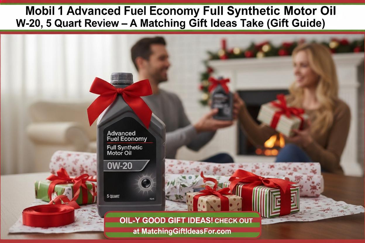 Mobil 1 Advanced Fuel Economy Full Synthetic Motor Oil 0W-20, 5 Quart Review – A Matching Gift Ideas Take (Gift Guide)